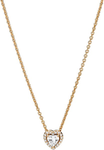 Pandora Gold 359520C0145 Nacklace with pendant Elevated Heart 14Karat
