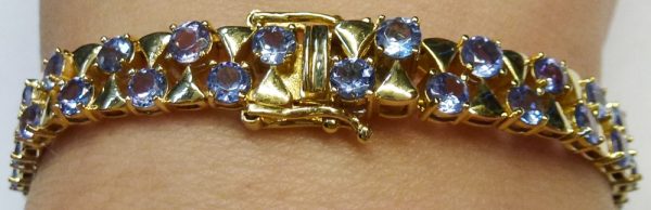 Feines Amethyst Armband in Gelbgold 585/-