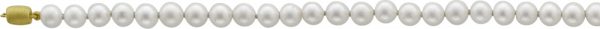 Perlenkette – Perlencollier mit japanischen Akoyazuchtperlen mit einem Kugelverschluss in Gelbgold 585/-