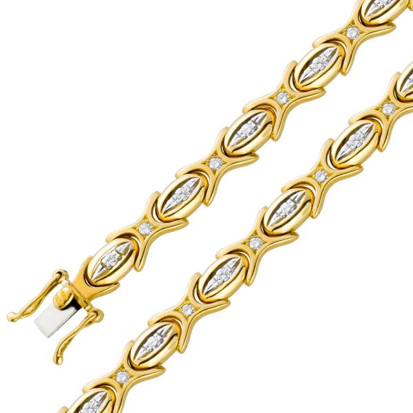Brillant Armband Gold 18 Karat 750 Brillanten 0,50ct TW VSI
