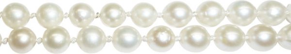 Perlenkette – wunderschönes endlosgeknüpftes Perlencollier mit Japanischen Akoyazuchtperlen in der Länge 99cm, mit fast makellosesn und runden Perlen, und mit wunderschönem cremefarbenem Lüster, selbstverständlich nur in Premiumqualität von Deutschlands g